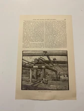 Nootka Native American Tribe Village Vancouver British Columbia c. 1883 Print