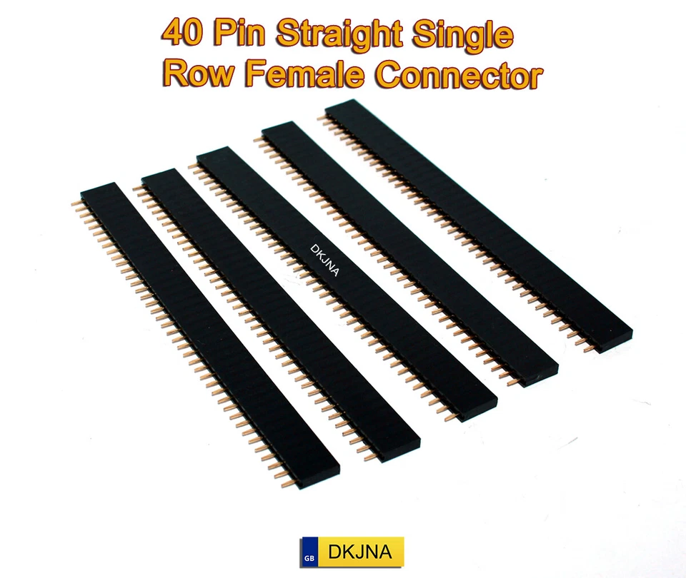 5X 40 Pin Straight Female Single Row 2.54mm Header Strip PCB Connector Arduino - Image 4 of 4