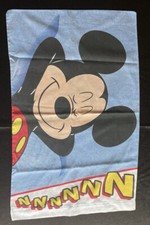 2 Disney Mickey Mouse Double Sided Sleeping  Waking Pillow Cases Standard