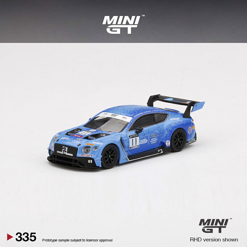 ミニカー MINI GT Bentley Continental GT3 #6 MINI GT 1:64 Model Car Bentley Continental GT3 #11 Team