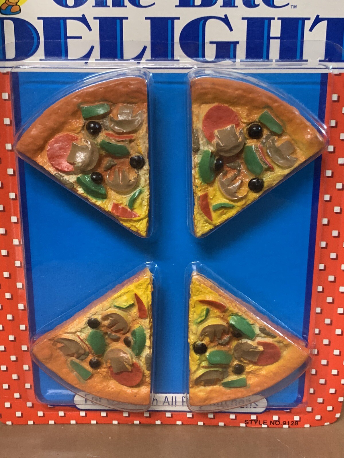 Vintage 1993 MTC PLAY FOOD Realistic Pizza Hut Style SEALED! Toys R Us Sticker!