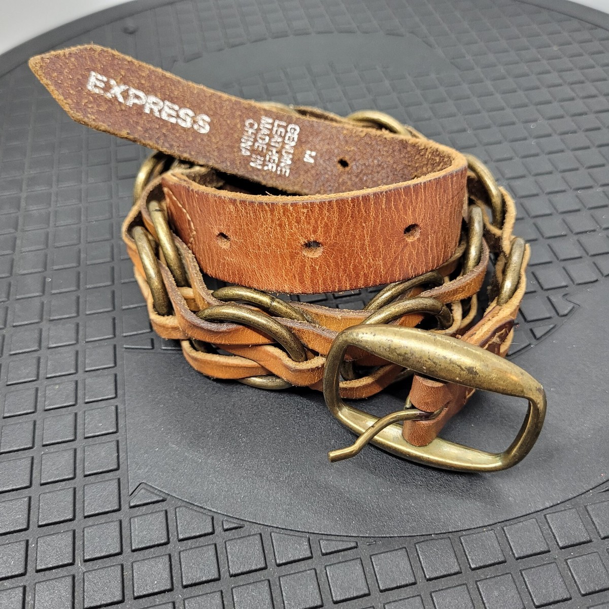 Express Woven Belt Vintage 90s Express belt women main image 4