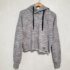 Abercrombie  Fitch Marl Gray Crop Hoodie Size S