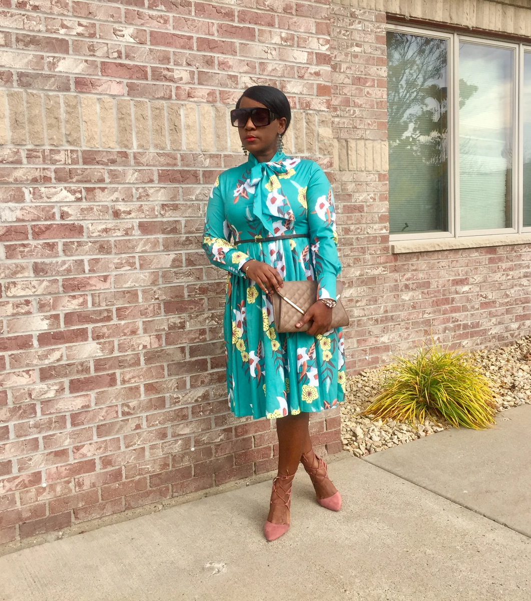Luella Pleated Floral Dress | eBay