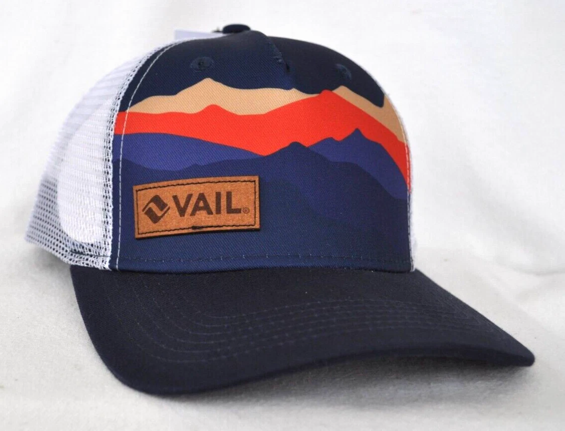 *VAIL COLORADO MOUNTAIN RANGES* Ski Snowboard Trucker Ball cap hat *LOCALE*
Opens in a new window or