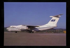 Aviation Airplane Airline postcard J.J. #412 Air Foyle Ilyushin Zurich 