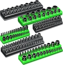 Magnetic Socket Organizer Holder Set for Tool Box Drawer Toolbox Organization 