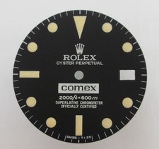 ~ Rolex vintage #1665 SeaDweller 600 m COMEX Mark I nero binario Pisani quadrante nero ~
