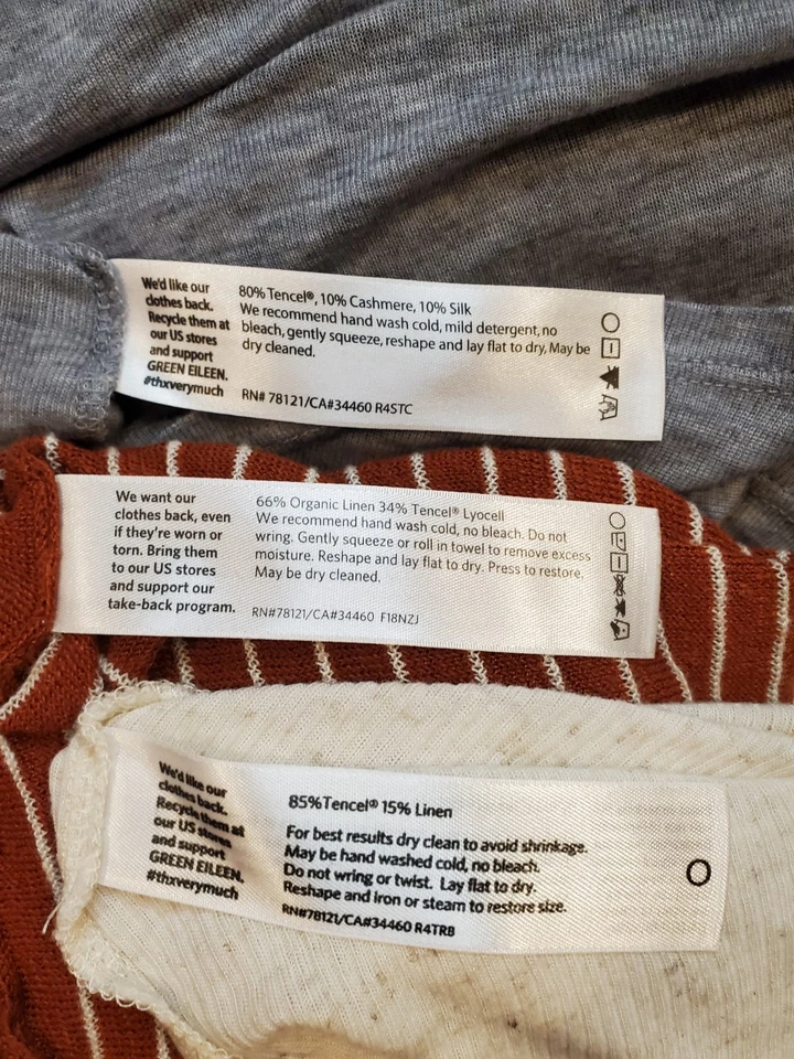 Eileen Fisher Lote De 3 Camisas Para Mujer Prendas para el torso Talla Mediana Capas Finas Otoño Foto 4 de 4