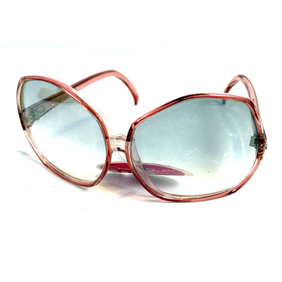Rare Vintage 70s Yves Saint Laurent Pink Silver Sunglasses with original case 70s sunglasses yves saint laurent - Gem main image 4