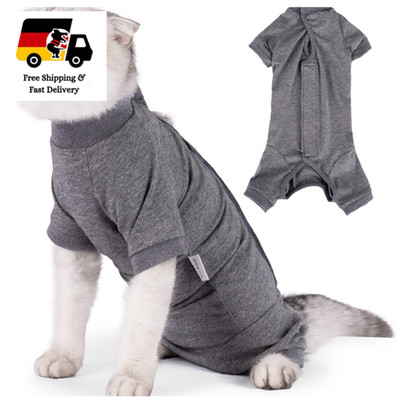 Katzenbody Nach Op Kastration Einteiler Katzenbekleidung E-Halsband Alternative