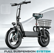 1500W Peak Motor Electric Scooter for Adults, 35 KM of Range Scooter with Seat,