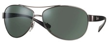 Ray-Ban RB3386 004 Sunglasses Green Lens Black Frame