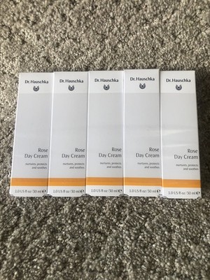 Dr. Hauschka Rose Day Cream FIVE PACKS, Each= 1oz/30mL READ Description ! NEW !!