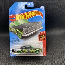 MINT Hot Wheels 2020 HW FLAMES '65 FORD GALAXIE 7MLAO Green Black GHD63-D9COM