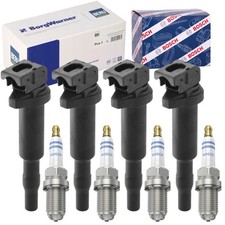 BERU Z�ndspulen + BOSCH Z�ndkerzen Satz f�r BMW E81 E87 E90 1.6