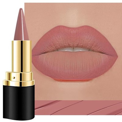 evpct Nude Pink Gradient Matte Lipstick Lip Liner Crayon Combo Pencil Set for...