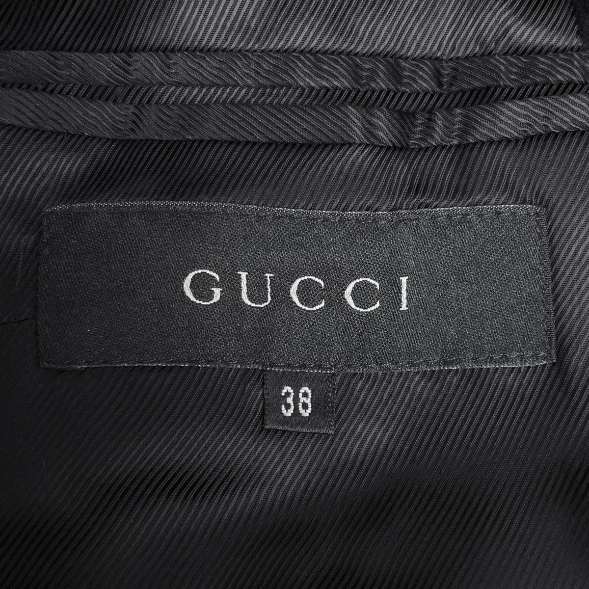 GUCCI Stand Cappotto Collo Lungo Tom Ford Epoca Cappotto Capelli Cashmere Nero Donna