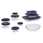 Pyrex 19pc Glass Bake and Store Set - Dishwasher & Microwave Safe - Clear