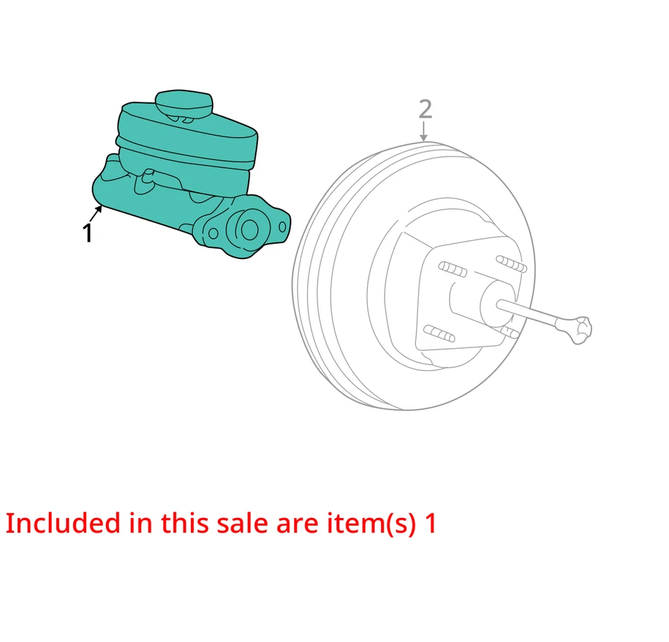 Cilindro maestro de freno a través de 8500 PBV para camioneta Ford F250 87-93 104849363 Foto 3 de 4