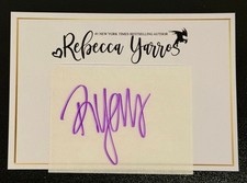 Rebecca Yarros Heart Signed Adhesive Bookplate Fourth Wing Onyx Storm Iron Flame