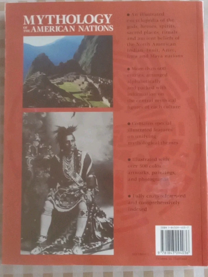 Mythology of the American Nations - Native Americans W/BONUS BOOK NEW PB - Image 2 of 4