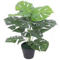 KüNstliche Monstera-Pflanze Mit Topf 45 Cm GrüN