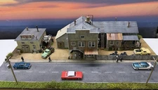 BUILT - Fine Scale Miniatures  “Jacob Tire Co” - 22” X 11’ Diorama