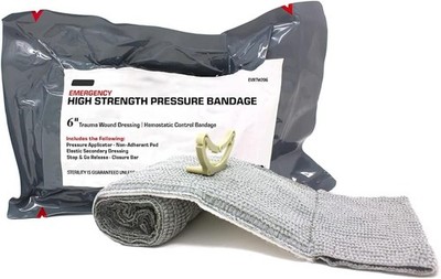 MediTac Emergency High Strength Pressure Bandage Trauma 6 Inch (Pack of 1) 