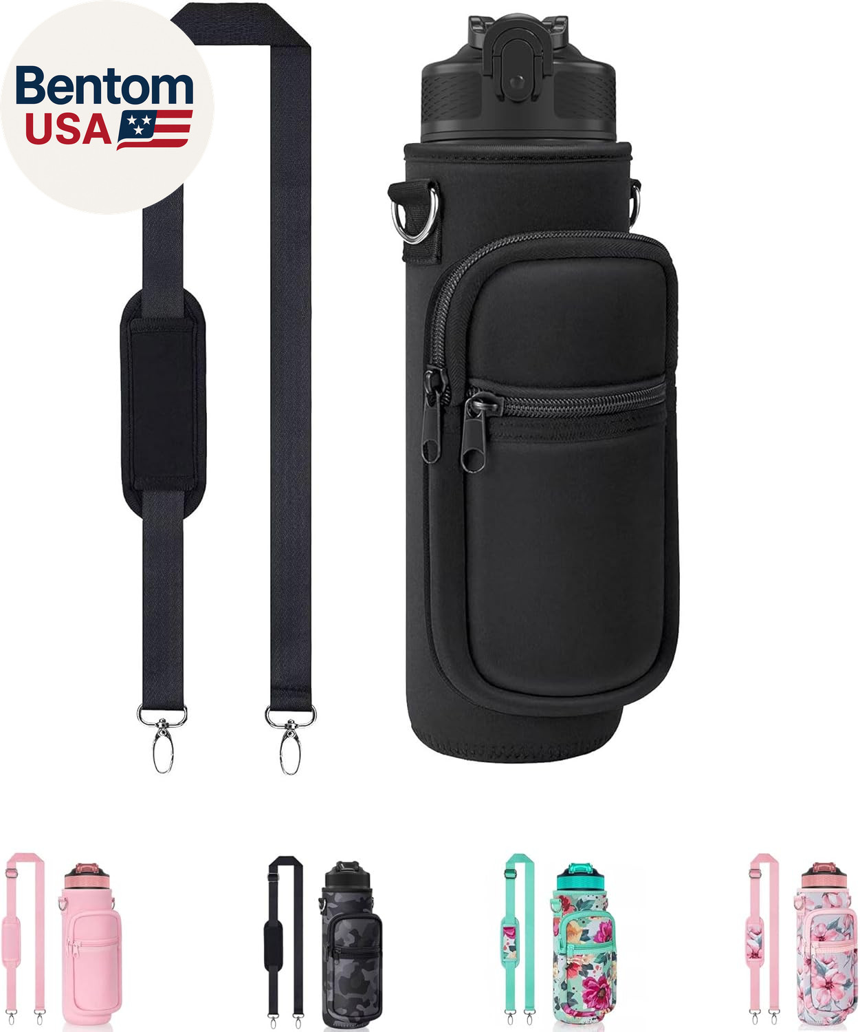 Holder With Strap, Insulated Crossbody Sling Bag, Carrier Wi