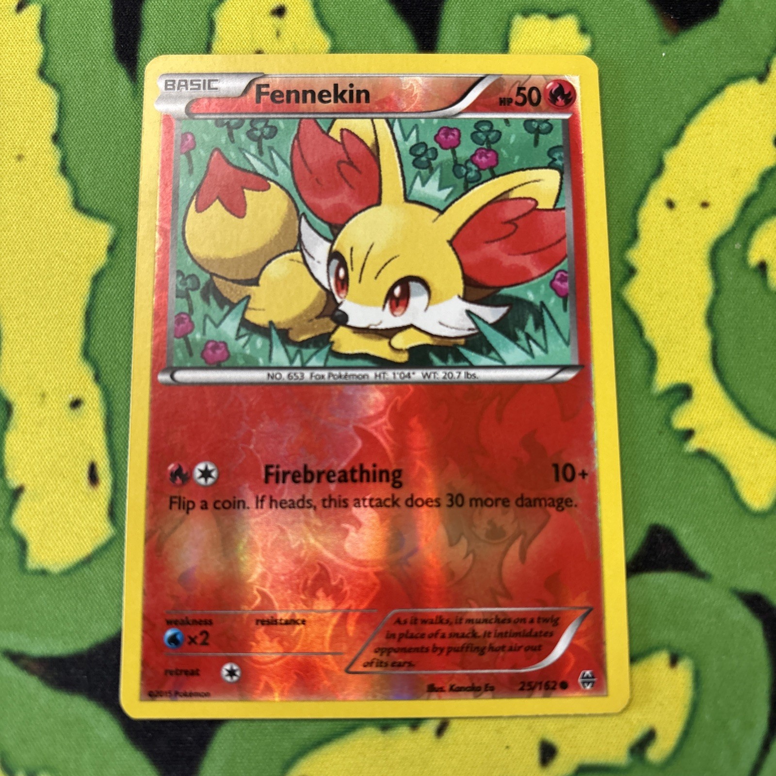 Fennekin XY - BREAKthrough #25 (2015) Common Reverse Holo Pokemon