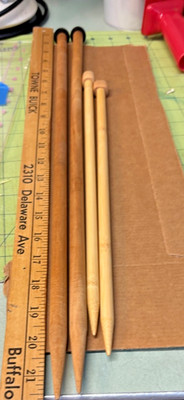 Wooden Knitting Needles Two sets