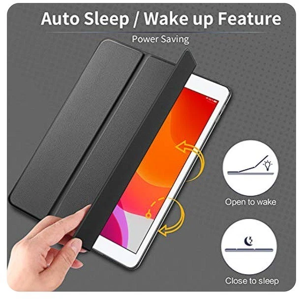 EasyAcc Black Leather Case for iPad 7/8th Generation 2019/2020 10.2 inch - Black - Image 3 of 4