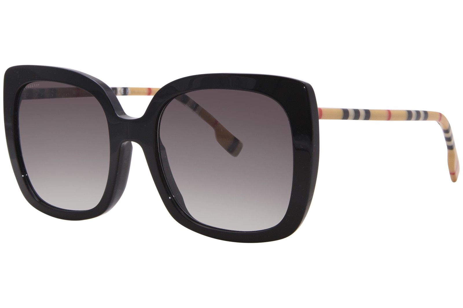 Солнцезащитные очки Burberry Caroll BE4323F 38535G Женские черныесерые с градиентом 56 мм 23890₽