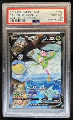 2022 Pokemon SWSH Astral Radiance Hisuian Lilligant V Ultra Rare #163/189 PSA 10