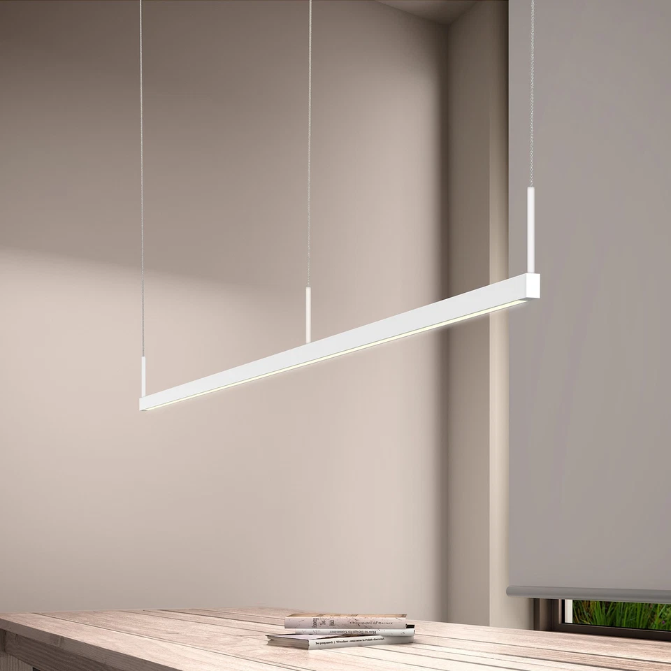 Sonneman 2818-8 Thin-Line 96"W LED integrado de dos caras - Blanco Foto 4 de 4