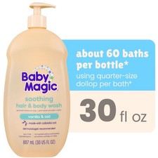 Baby Magic Soothing Hair  Body Wash, Vanilla  Oat, Hypoallerganic, 30 fl oz.