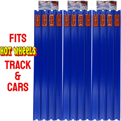 Turbo Wheels car straight track set 24 FT - 12 pieces 24'' each FITS HOT WHEELS