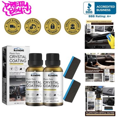 Auto Interior and Exterior Plastic Shine Coating - 2PCS Nano Protection Spray