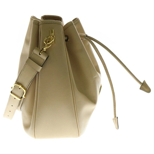 Celine Leather Bucket Bag with Logo Plate, Gold Hardware, Adjustable Strap, 9.8- - Picture 3 of 6