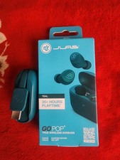 JLab GO Air Pop True Wireless Earbuds TEAL Brand New - Open Box