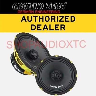 Ground Zero 8'' 2-Way Coaxial Speaker System GZCF-8.0SPL  150WRMS (PAIR)