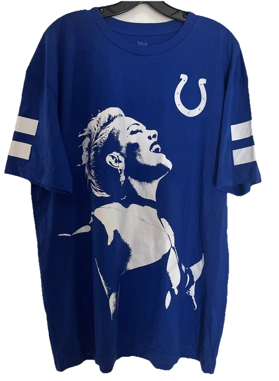 P!NK Pink Alecia Moore Concert TShirt '24 Summer Carnival Colts Mens XL Blue New
Opens in a new wind