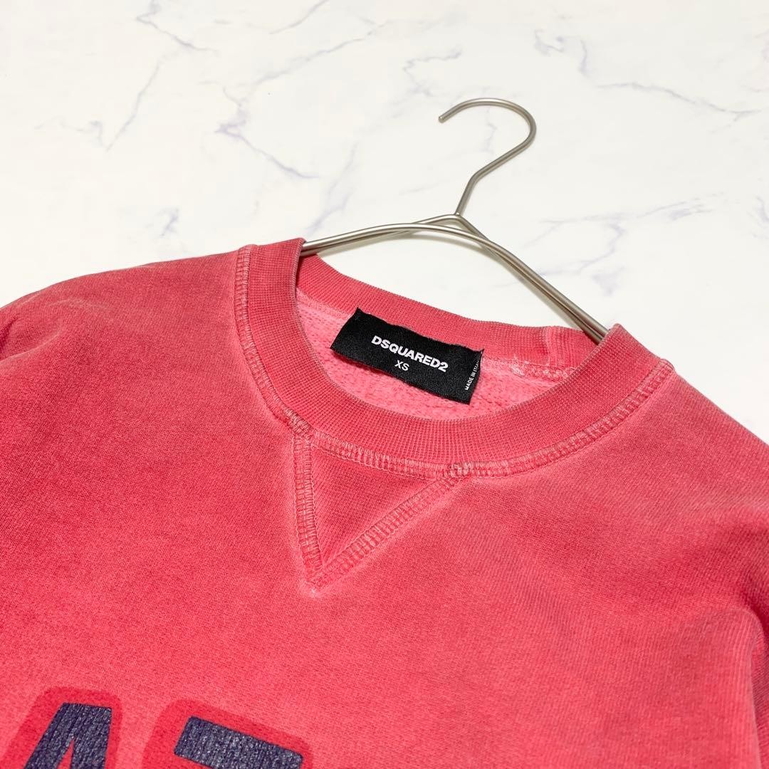 Dsquared２Men Vintage Processing Sweatshirt Red Xs… - image 3