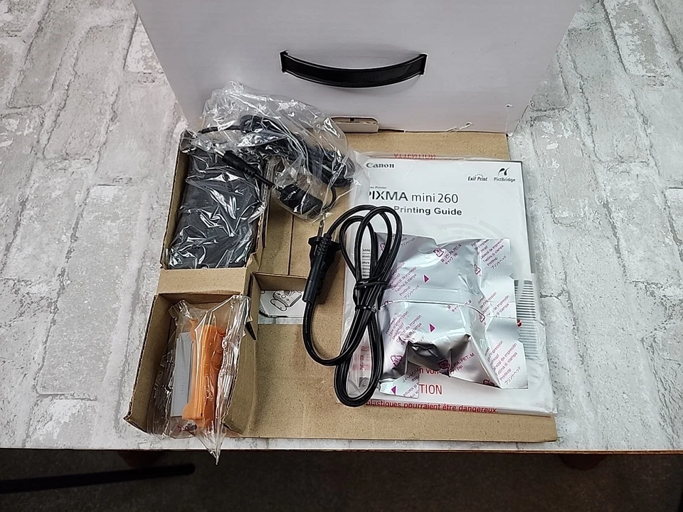 Canon PIXMA Mini 260 Photo Printer White Digital Color Display Open Box New - Image 3 of 4