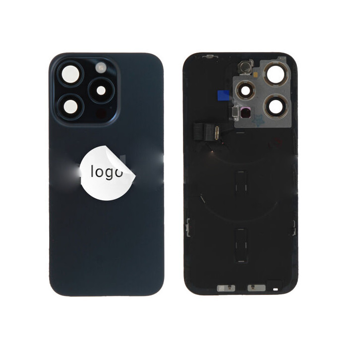 Original Cache Batterie Grade A Bleu Pulled Reconditionné pour iPhone 15 Pro