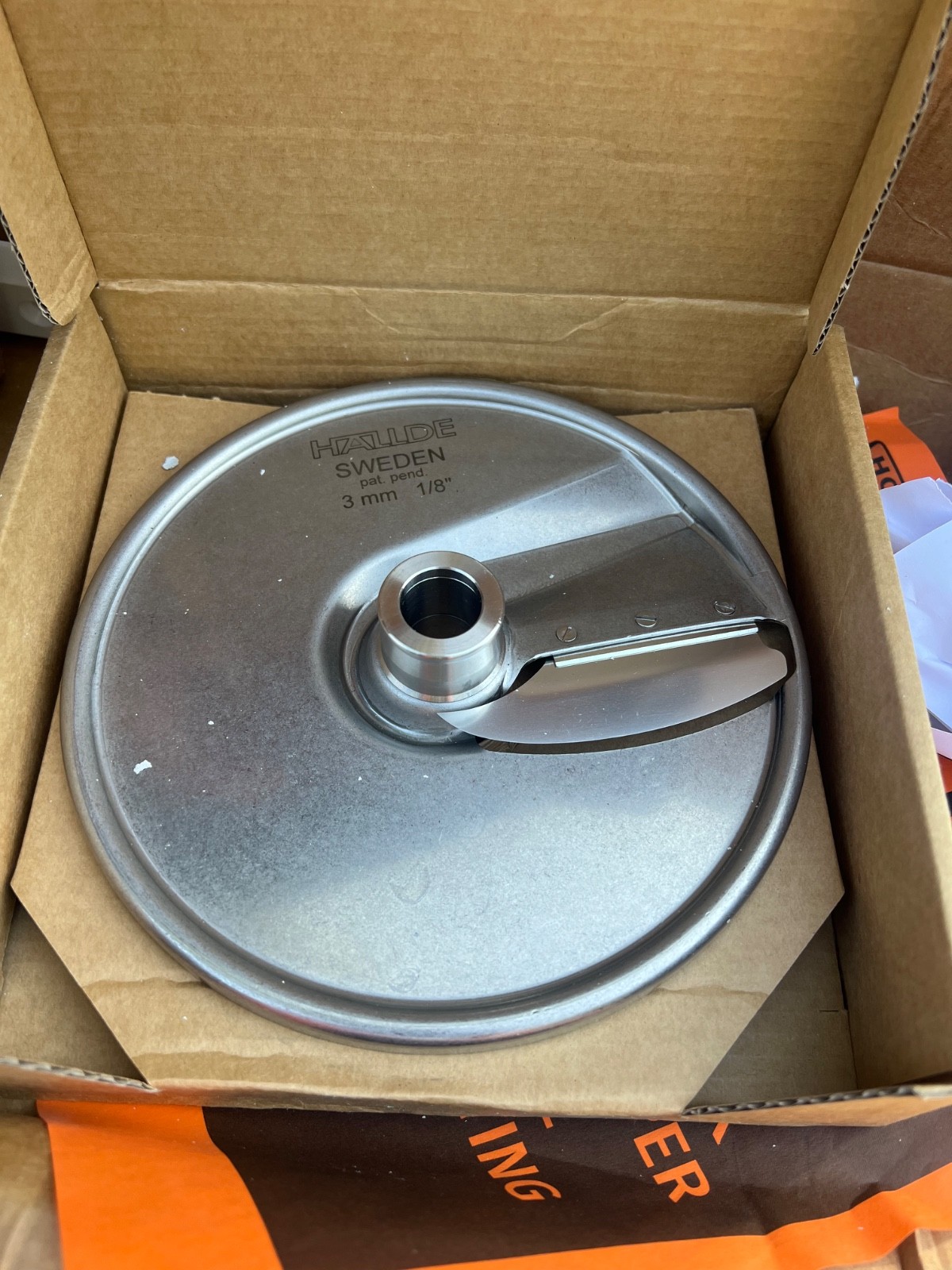 NEW HOBART FP150 OEM 3MM (1/8") VEGETABLE CUTTER SLICER DISC - 15SLICE-1/8-SS