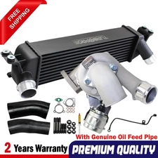 Billet Turbo+Intercooler&Hoses+Genuine Oil Feed Pipe For Hyundai iLoad/iMax 2.5L