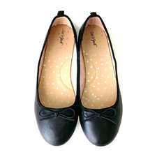 Kids Girls Sz 4 Black Soft Flat Dress Shoes Cat Jack Girls
