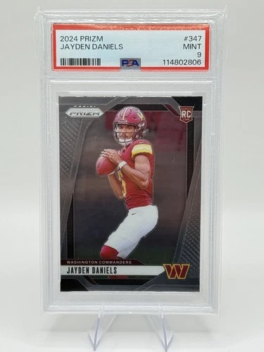 2024 Panini Prizm - Rookies Jayden Daniels #347 (RC) PSA 9